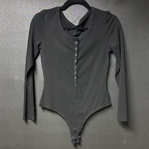 Black Long Sleeve Bodysuit